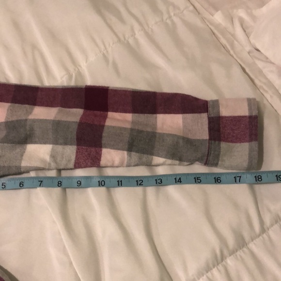 Lands’ End soft flannel pajama top in plaid - Picture 8 of 8